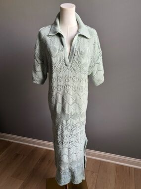 Free People Beach Islamorada Fauxchet Sweater Maxi Dress